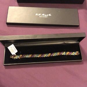 Macy’s multiple gemstone bracelet NWT